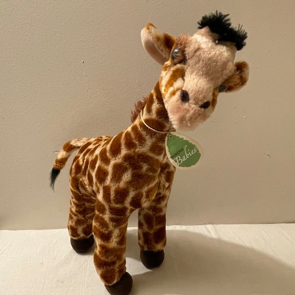 Aurora Babies Giraffe Plush Stuffed Animal Toy Brown Spotted Zoo Pal Kids - Picture 3 of 8